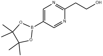 2-(5-(4,4,5,5-tetramethyl-1,3,2-dioxaborolan-2-yl)pyrimidin-2-yl)ethan-1-ol Struktur