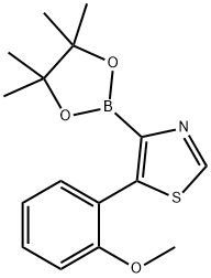 5-(2-Methoxyphenyl)thiazole-4-boronic acid pinacol ester Struktur