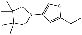 2-(5-ethylthiophen-3-yl)-4,4,5,5-tetramethyl-1,3,2-dioxaborolane Struktur