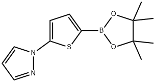 5-(1H-Pyrazol-1-yl)thiophene-2-boronic acid pinacol ester Struktur