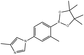 2-Methyl-4-(4-methylimidazol-1-yl)phenylboronic acid pinacol ester Struktur