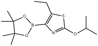 5-Ethyl-2-(iso-propoxy)thiazole-4-boronic acid pinacol ester Struktur