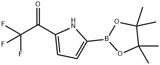 5-Trifluoroacetyl-1H-pyrrole-2-boronic acid pinacol ester Struktur