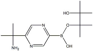 5-(2-Aminopropan-2-yl)pyrazine-2-boronic acid pinacol ester Struktur