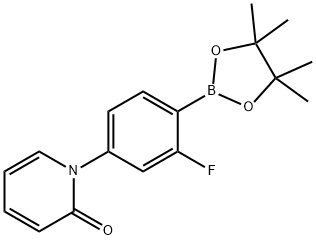 2-Fluoro-4-(1H-pyridin-2-one)phenylboronic acid pinacol ester Struktur