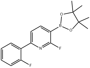 2-Fluoro-6-(2-fluorophenyl)pyridine-3-boronic acid pinacol ester Struktur