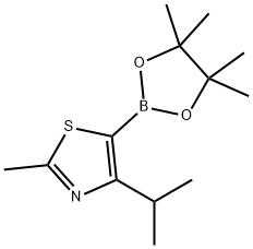 2-Methyl-4-(iso-propyl)thiazole-5-boronic acid pinacol ester Struktur