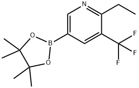 6-Ethyl-5-trifluoromethylpyridine-3-boronic acid pinacol ester Struktur