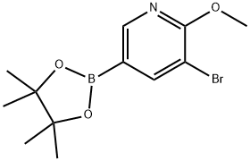 5-Bromo-6-methoxypyridine-3-boronic acid pinacol ester Struktur