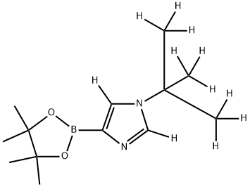 [1-(tert-Butyl)imidazole-d11]-4-boronic acid pinacol ester Struktur