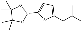 5-(2-Methylpropyl)thiophene-2-boronic acid pinacol ester Struktur