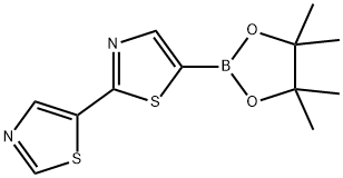 5-(4,4,5,5-tetramethyl-1,3,2-dioxaborolan-2-yl)-2,5'-bithiazole Struktur