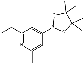 2-Ethyl-6-methylpyridine-4-boronic acid pinacol ester Struktur