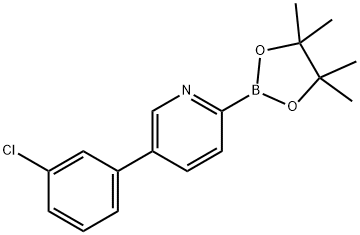 5-(3-Chlorophenyl)pyridine-2-boronic acid pinacol ester Struktur