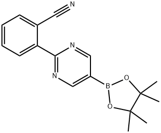 2-(2-Cyanophenyl)pyrimidine-5-boronic acid pinacol ester Struktur