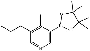 4-Methyl-5-(n-propyl)pyridine-3-boronic acid pinacol ester Struktur