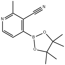 3-Cyano-2-methylpyridine-4-boronic acid pinacol ester Struktur