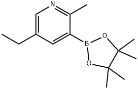 2-Methyl-5-ethylpyridine-3-boronic acid pinacol ester Struktur