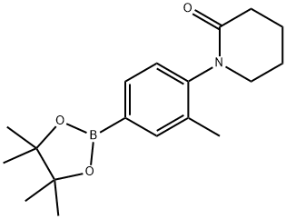 1-[4-(TETRAMETHYL-1,3,2-DIOXABOROLAN-2-YL)-2-METHYLPHENYL]PIPERIDIN-2-ONE Struktur