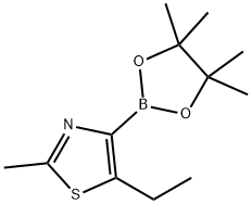 2-Methyl-5-ethylthiazole-4-boronic acid pinacol ester Struktur