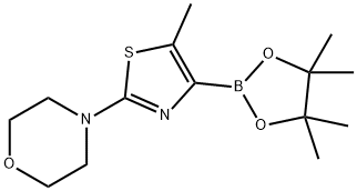 5-Methyl-2-(morpholino)thiazole-4-boronic acid pinacol ester Structure