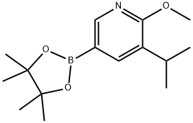 5-(iso-Propyl)-6-methoxypyridine-3-boronic acid pinacol ester Struktur