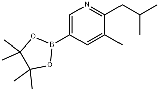 5-Methyl-6-(iso-butyl)pyridine-3-boronic acid pinacol ester Struktur