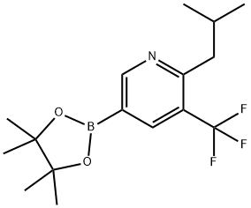 6-(iso-Butyl)-5-trifluoromethylpyridine-3-boronic acid pinacol ester Struktur