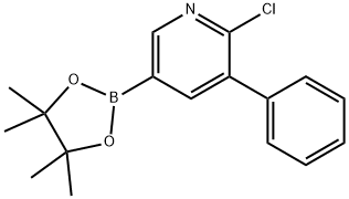 6-Chloro-5-phenylpyridine-3-boronic acid pinacol ester Struktur