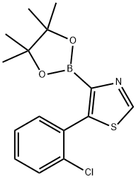 5-(2-Chlorophenyl)thiazole-4-boronic acid pinacol ester Struktur