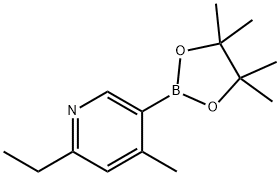 4-Methyl-6-ethylpyridine-3-boronic acid pinacol ester Struktur