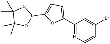 5-(4-Bromopyridin-2-yl)furan-2-boronic acid pinacol ester Struktur