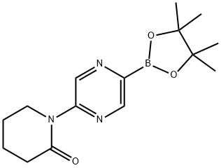 1-(5-(4,4,5,5-tetramethyl-1,3,2-dioxaborolan-2-yl)pyrazin-2-yl)piperidin-2-one Struktur