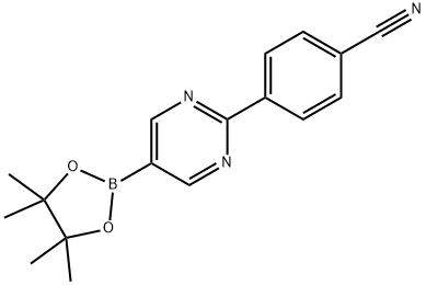 2-(4-Cyanophenyl)pyrimidine-5-boronic acid pinacol ester Struktur