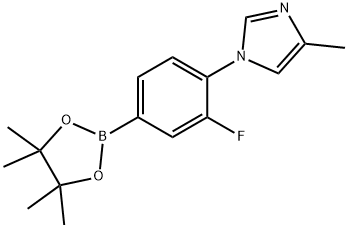 3-Fluoro-4-(4-methylimidazol-1-yl)phenylboronic acid pinacol ester Struktur