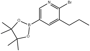 6-Bromo-5-(n-propyl)pyridine-3-boronic acid pinacol ester Struktur