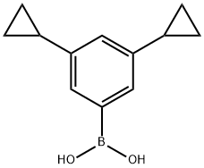 3,5-Dicyclopropylphenylboronic acid Struktur