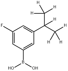 3-Fluoro-5-(iso-propyl-d7)-phenylboronic acid Struktur