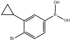 (4-bromo-3-cyclopropylphenyl)boronic acid Struktur