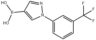 1-(3-Trifluoromethylphenyl)-1H-pyrazole-4-boronic acid Struktur