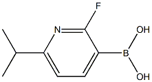 2-FLUORO-6-ISOPROPYLPYRIDINE-3-BORONIC ACID Struktur