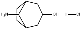 Bicyclo[3.2.1]octan-3-ol, 8-amino-, hydrochloride (1:1) Struktur