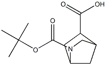 exo-2-[(tert-butoxy)carbonyl]-2-azabicyclo[2.2.1]heptane-5-carboxylic acid Struktur