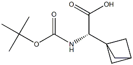 (2S)-2-{bicyclo[1.1.1]pentan-1-yl}-2-{[(tert-butoxy)carbonyl]amino}acetic acid Struktur