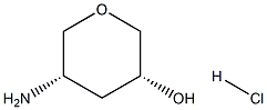 (3R,5S)-5-aminotetrahydro-2H-pyran-3-ol hydrochloride Struktur