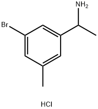 1-(3-Bromo-5-methylphenyl)ethanamine hydrochloride Struktur