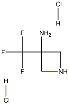 3-(trifluoromethyl)azetidin-3-amine dihydrochloride Struktur