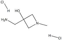 3-(aminomethyl)-1-methylazetidin-3-ol dihydrochloride Struktur