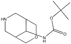 tert-butyl N-(3-oxa-7-azabicyclo[3.3.1]nonan-9-yl)carbamate Struktur