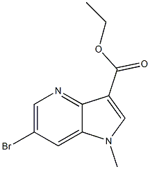 ethyl 6-bromo-1-methyl-1H-pyrrolo[3,2-b]pyridine-3-carboxylate Struktur